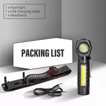 Налобный фонарь POCKETMAN 2 в 1 USB