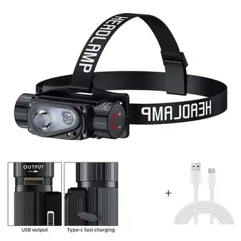 Налобный фонарь Sololandor белый 3 переключателя