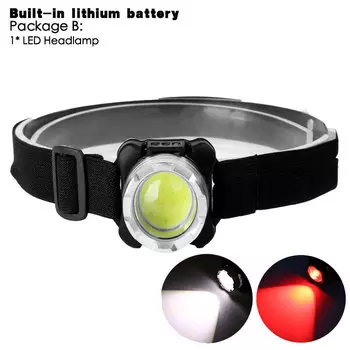 Налобный фонарь XINYI, белый и красный свет