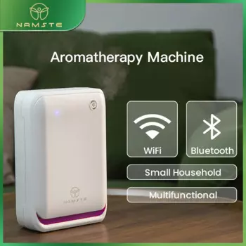 NAMSTE Многофункциональный Bluetooth WiFi Ароматерапевтический аппарат 500 м3 Домашний диффузор Маленький портативный 260 мл Прочный материал ПП
