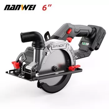 NANWEI Беспроводная циркулярная пила 6"