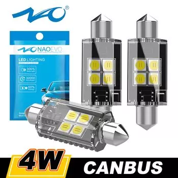 NAO C5W Светодиодные CANBUS Защитные Гирлянды 31 Мм, 36 Мм, 39 Мм, 41 Мм, 12 В, 3030 SMD C10W, Внутреннее Освещение Автомобиля