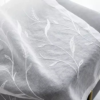 NAPEARL Полупрозрачные цветочные шторы из полиэстера