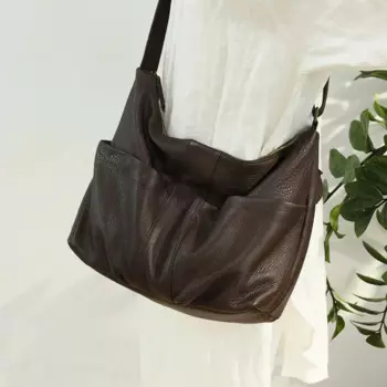 Наплечные сумки NIUBOA из натуральной кожи, женская сумка-тоут из 100% натуральной воловьей кожи, большая Повседневная сумка, Высококачественная сумка с несколькими карманами