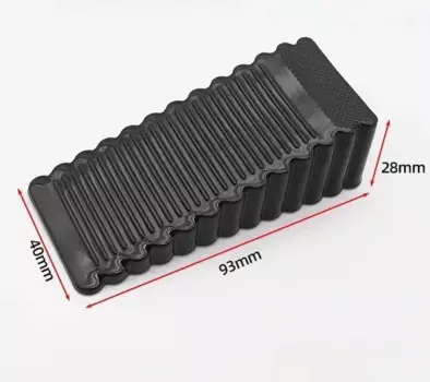 Дверной стопор черный/прозрачный