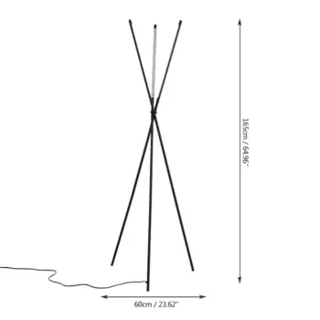 Напольная лампа wushiyu черная треугольная 24Вт