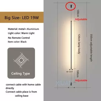 Напольная лампа XIUAN черная