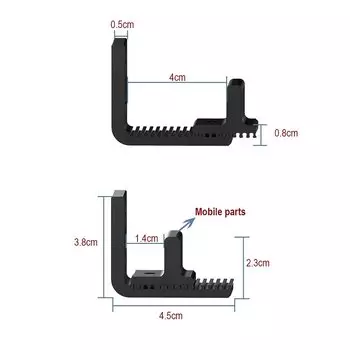 Направляющая для пола двери сарая Регулируемая направляющая для раздвижной двери сарая Настенное крепление Дверные направляющие