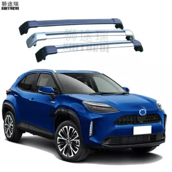 Рейка багажника на крышу (поперечная балка) для 5-дверного внедорожника Toyota Yaris Cross 2020-2024 (крепление на зажиме), алюминиевый сплав, качество