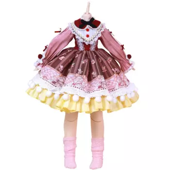 Наряды для кукол Dream Fairy 1/4, одежда в стиле Лолита для шарнирных кукол, подходит для кукол DD 16 дюймов