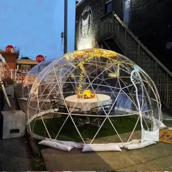 Наружная палатка Igloo размером 12 футов, яркая палатка из прозрачного ПВХ, зимняя палатка с пузырьками, садовая теплица