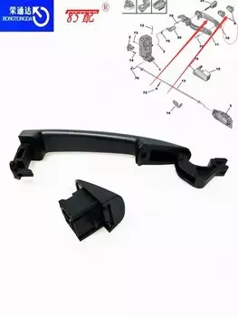 Наружная ручка двери автомобиля 9101W3 9101W9 9101W2 9101W0 9101W8 для Peugeot 307, передние и задние дверные ручки, внешняя дверная ручка