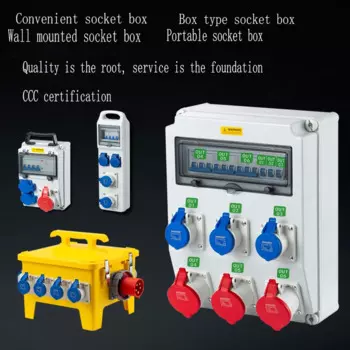 Наружная Водонепроницаемая промышленная розетка 380 В, настенный мобильный источник питания UK US EU FR IT, распределительная коробка IP44/IP65