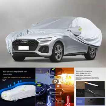 Наружная защита для Audi SQ5, полноразмерные автомобильные чехлы, снежный чехол, Солнцезащитный водонепроницаемый пыленепроницаемый внешний защитный чехол для автомобиля