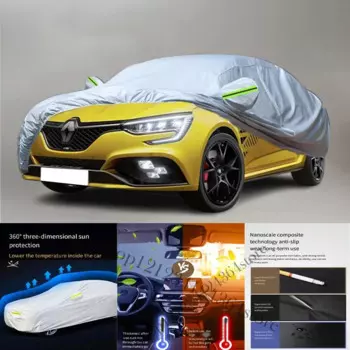 Наружная защита для Renault Megane, полноразмерные автомобильные Чехлы, чехол для снега, Солнцезащитный водонепроницаемый пылезащитный наружный чехол для автомобиля, защита