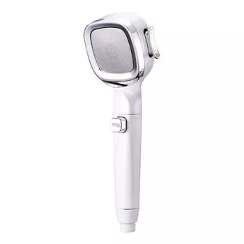 Насадка для душа высокого давления Xiaomi с кнопкой включения и выключения, распылитель, экономия воды, регулируемая насадка для душа, фильтр для ванной комнаты