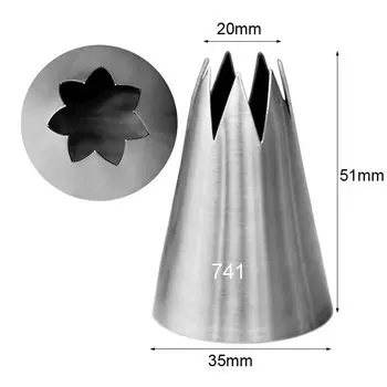 Насадка для крема BCMJHWT серебристого цвета из нержавеющей стали