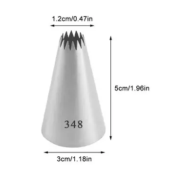 Насадка для крема BCMJHWT серебристого цвета из нержавеющей стали
