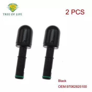 Насадка распылителя передней фары 99762826300 97062825100 для Porsche 911 Panamera Boxster, серебро, Черная