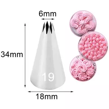 Насадки для глазировки BCMJHWT, 19#, нержавеющая сталь