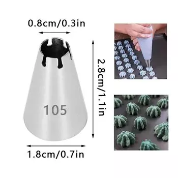 Насадки для глазури BCMJHWT, цветок девственницы, нержавеющая сталь