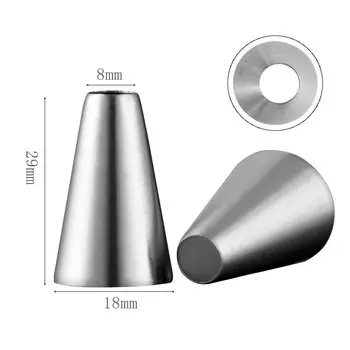 Насадки для глазури MEXQCH из нержавеющей стали для украшения торта