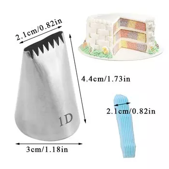 Насадки для крема BCMJHWT #1D из нержавеющей стали