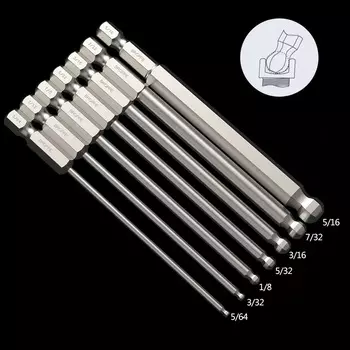 Насадки для шуруповерта Conboom, 7 шт., 100 мм, магнитные, 1/4 дюйма