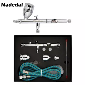 Nasedal двойного действия 2cc/5cc/13cc комплект аэрографа фридж (0,2/0,3/0,5 мм) фридж (0,3/0,5/0,8) для рисования автомобилей воздушная кисть молитвенно