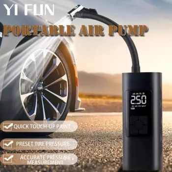 насос автомобильный насос для велосипеда автомобильБеспроводной автомобильный воздушный насос, портативный компрессор для автомобиля, мотоцикла, велосипеда, мячей, 150psi, Электрический шинный насос с цифровым дисплеем