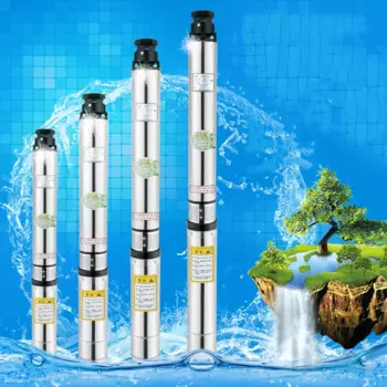 Насос для глубоких скважин пруда, 380 В, насос для питьевой воды, 45 т/ч, 92 м, Мощный насос для глубоких скважин