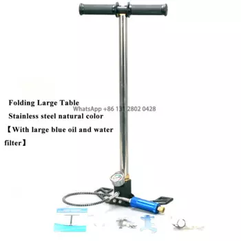 Насос высокого давления, складной трехступенчатый четырехступенчатый компрессионный насос из нержавеющей стали, 4500 фунт/кв. Дюйм, 30 мпа