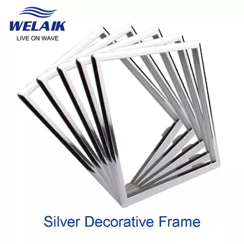 Декоративная рамка WELAIK EU silver-surface Chrome-plating-ZSK101Y
