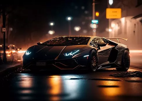 Настенная картина AUTOMOTIVESHENYI Граффити гоночный автомобиль GT3