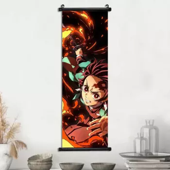 Настенная картина Demon Slayer Kamado Tanjirou на холсте