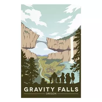Настенная картина Disney Гравити Фолз