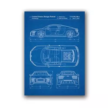 Настенная картина Kasamanis Audi R8