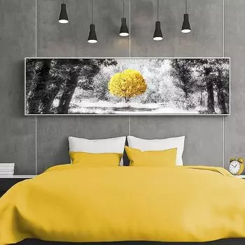 Настенная картина SELFLESSLY ART "Спокойный пейзаж озера"