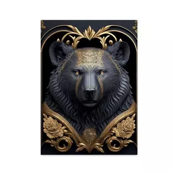 Настенная картина WJWANG "Статуя орангутана"