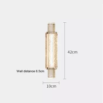 Настенная лампа BleakNight из нержавеющей стали с кристаллами