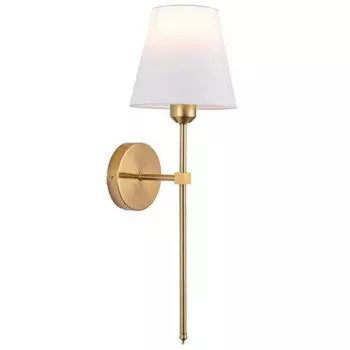 Настенный светильник Bangerk, металлический, тканевый абажур