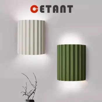 CETANT Скандинавский настенный светильник из смолы белый