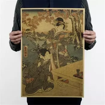 Настенная наклейка DIYOUNG классический японский Ukiyoe
