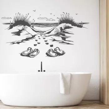 Настенная наклейка Duruibom "Большие дюны на пляж"