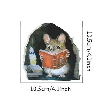 Настенная наклейка HonC милая мышь ПВХ