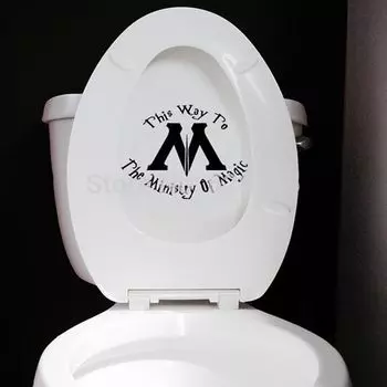 Настенная наклейка Kasamanis "Ministry of Magic This Way"