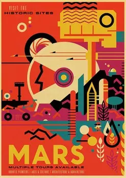 Настенная наклейка Lanxihaibao "Винтаж принты"