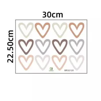 Настенная наклейка MOONBIFFY Бохо Сердца