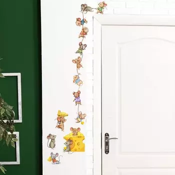 Настенная наклейка мультяшная мышь HonC