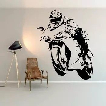 Настенная наклейка ROWNOCEAN Мотокросс